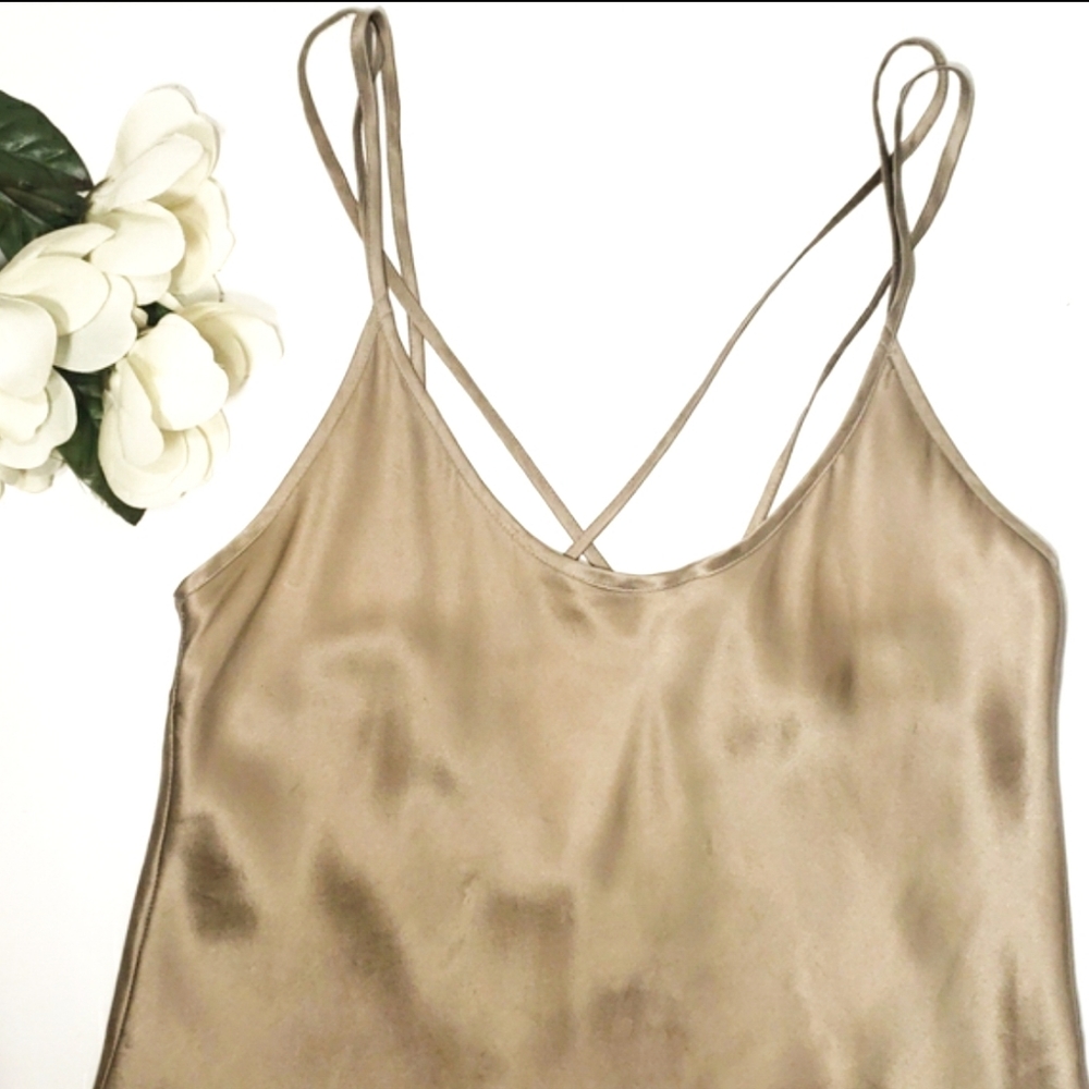 Gold Silk Slip - Picture 6 of 7